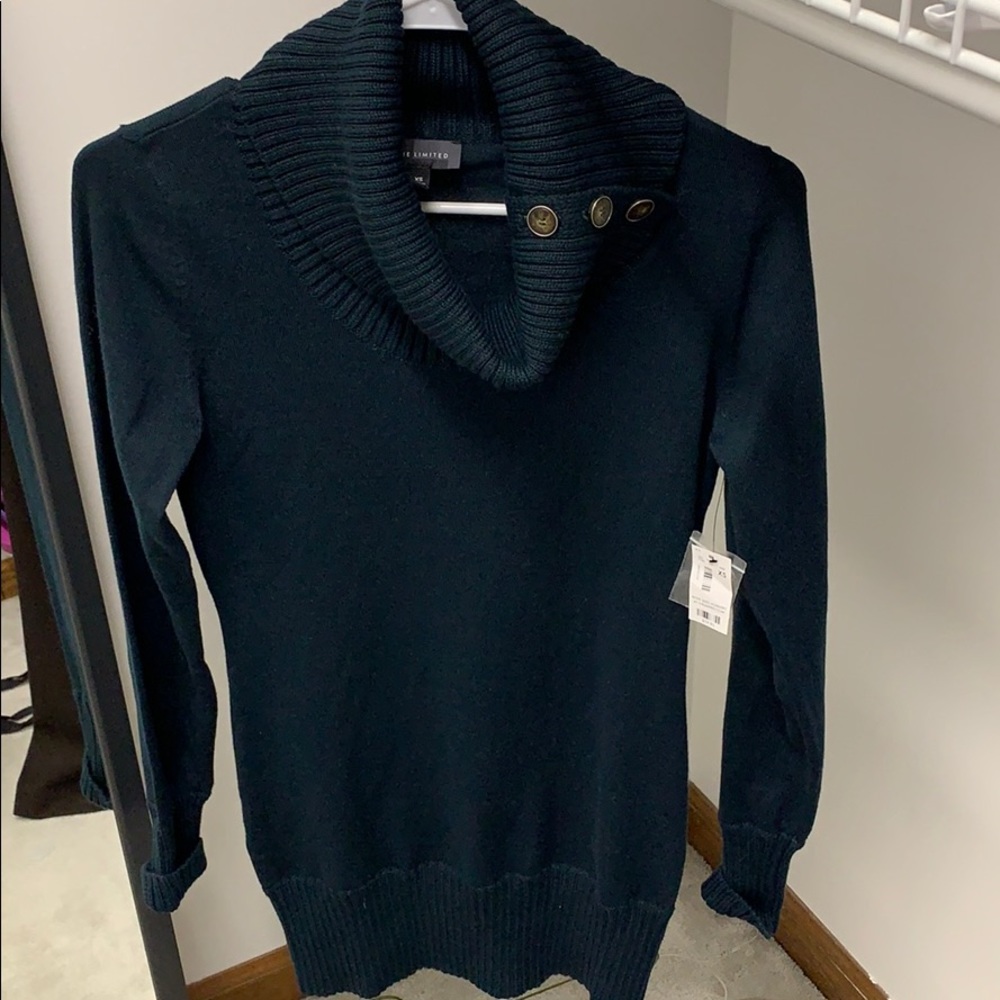 The limited sweater dress XS deep blue